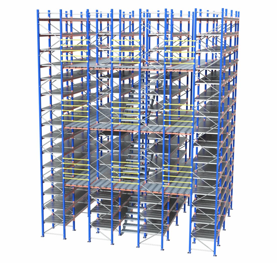 Corredores elevados de armazenagem logística - Allseg Soluções Industriais